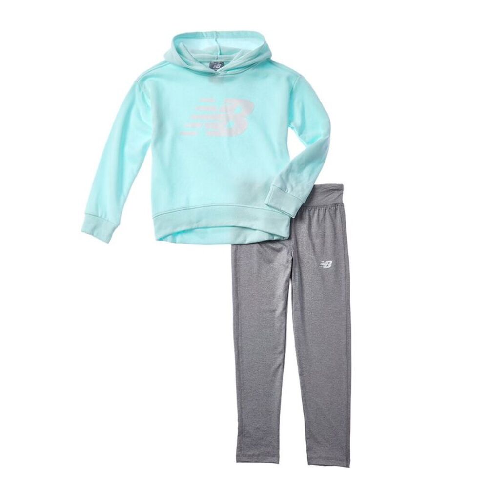 New Balance Girls  2Pc Hoodie & Legging Set, Multi